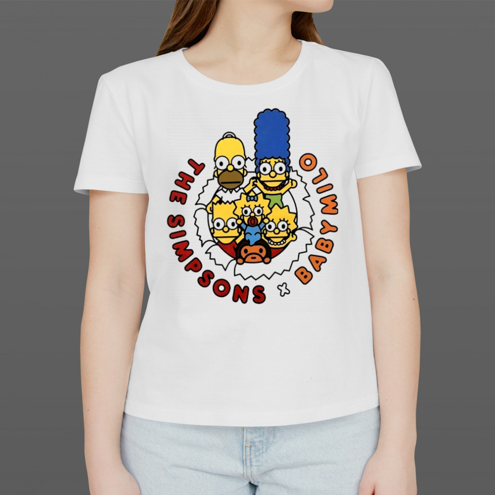 The Simpsons X Baby Milo cartoon shirt Women's T-shirt