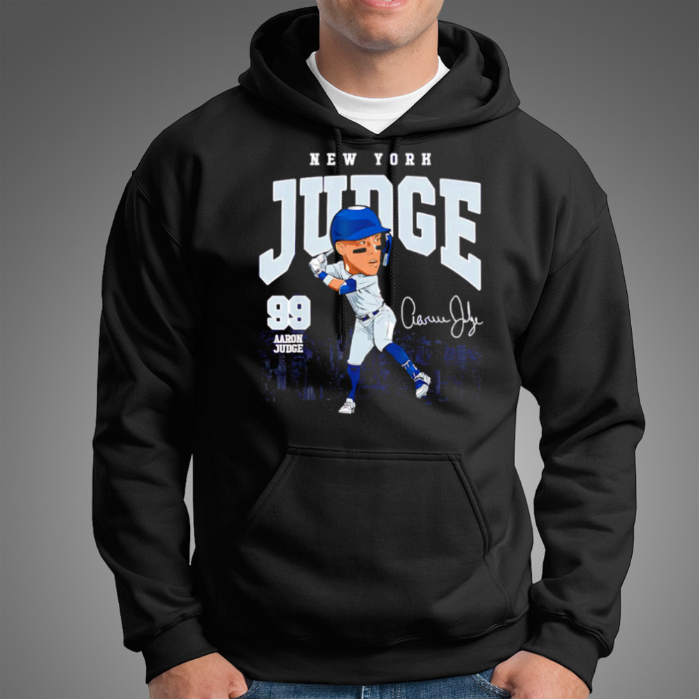 Aaron Judge New York Baseball MLB Players Skyline cartoon shirt Hoodie