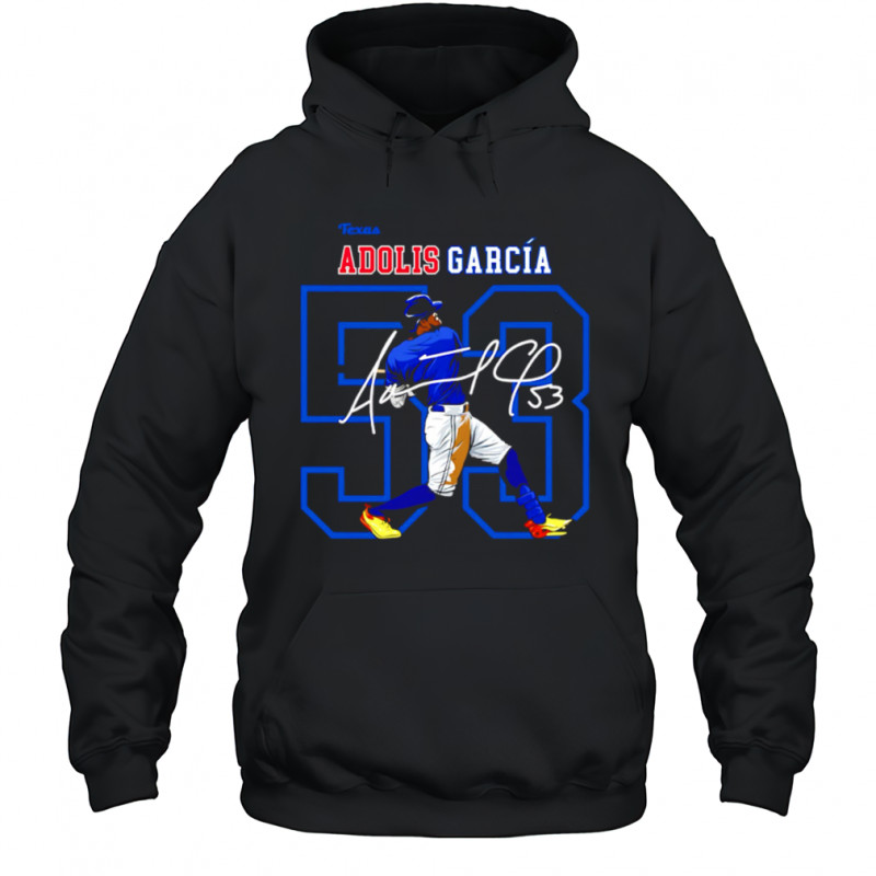 Adolis Garcia 53 Texas Baseball Players signature shirt Hoodie
