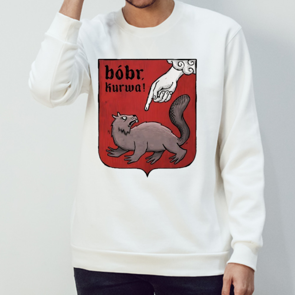 Bobr Kurwa shield shirt Sweatshirt