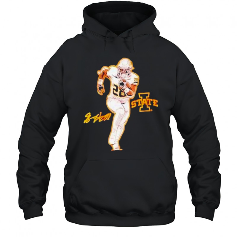 Breece Hall Superstar Pose Iowa Hawkeyes T-Shirt Hoodie