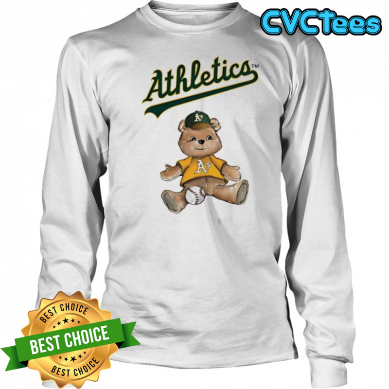 Oakland Athletics Teddy Bear shirt Long Sleeved