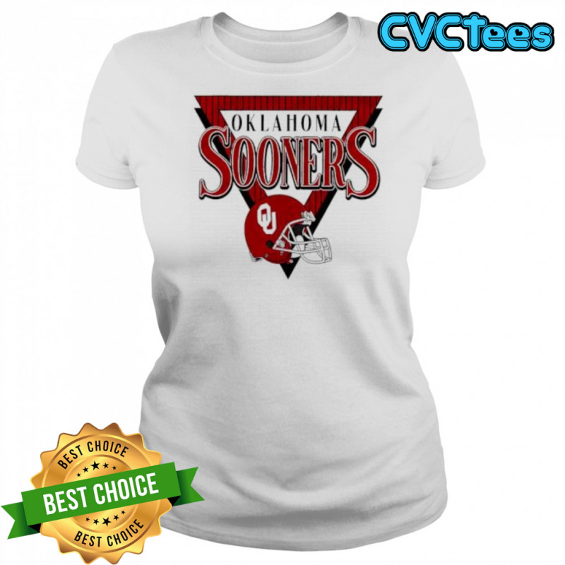 Oklahoma Sooners helmet triangle shirt Women's T-shirt