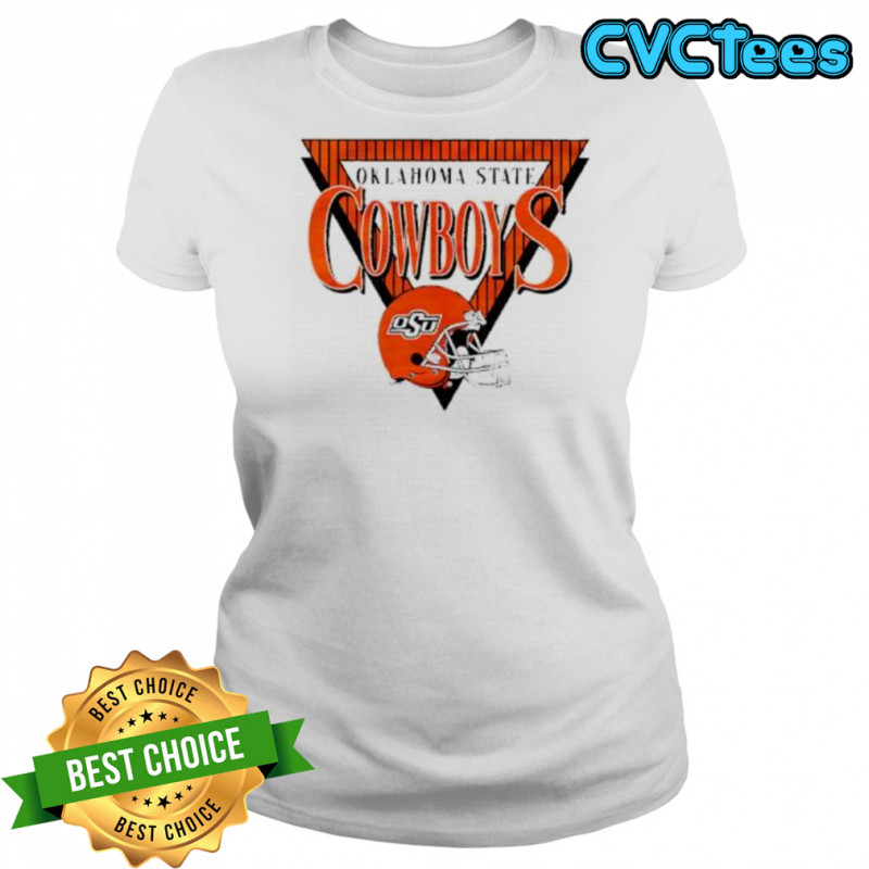 Oklahoma State Cowboys Helmet Triangle shirt Women's T-shirt