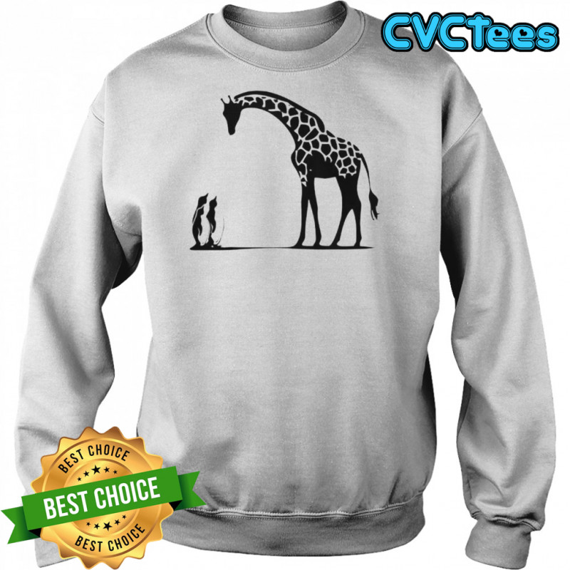 Penguin And Giraffe Tall And Small T-Shirt Sweatshirt