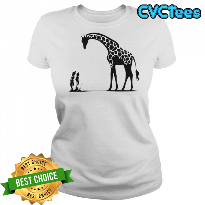 Penguin And Giraffe Tall And Small T-Shirt Women's T-shirt