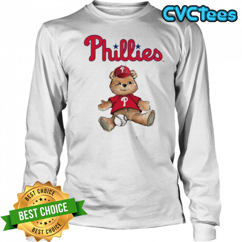 Philadelphia Phillies Teddy Bear shirt Long Sleeved