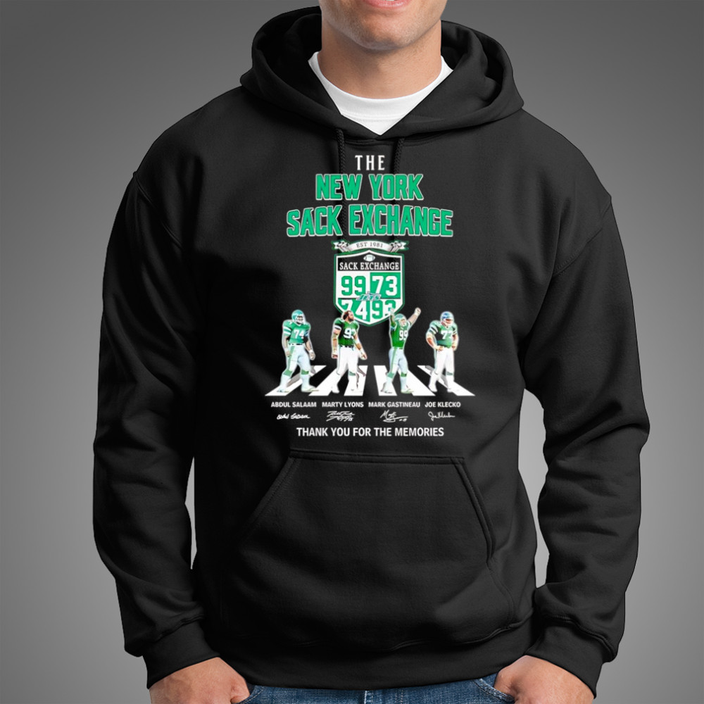 The New York Sack Exchange Abbey Road thank you for the memories shirt Hoodie