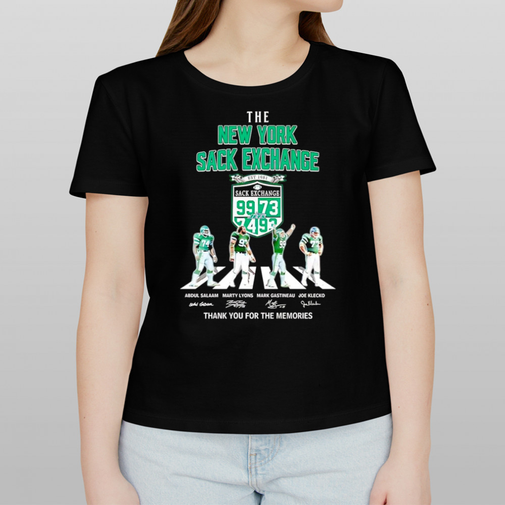 The New York Sack Exchange Abbey Road thank you for the memories shirt Women's T-shirt