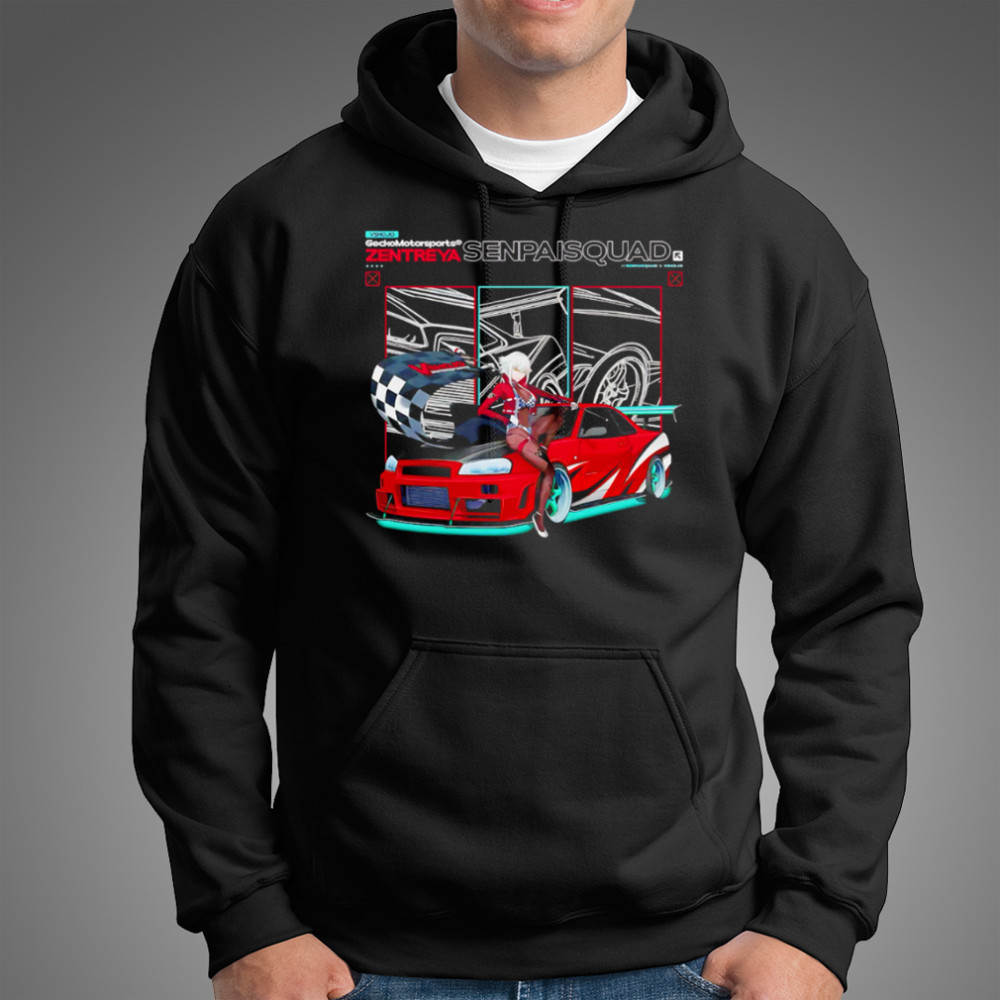 Vshojo Senpai Squad Zentreya car style shirt Hoodie