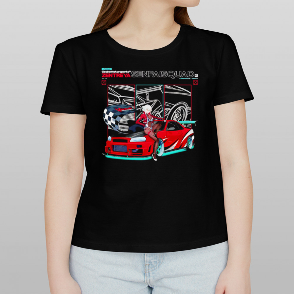 Vshojo Senpai Squad Zentreya car style shirt Women's T-shirt