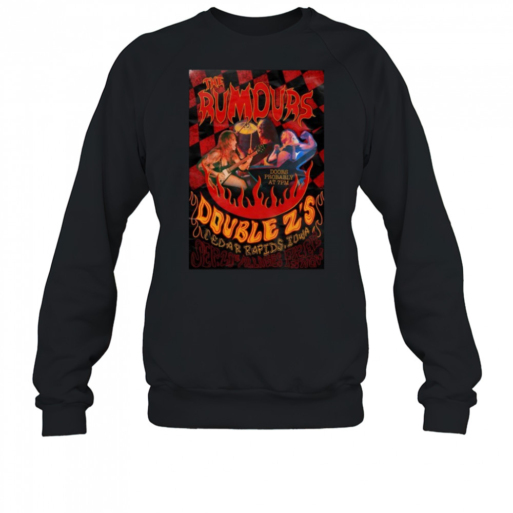 The Rumours 9.20.2025 Double Z’S In Cedar Rapids Iowa T-shirt Sweatshirt