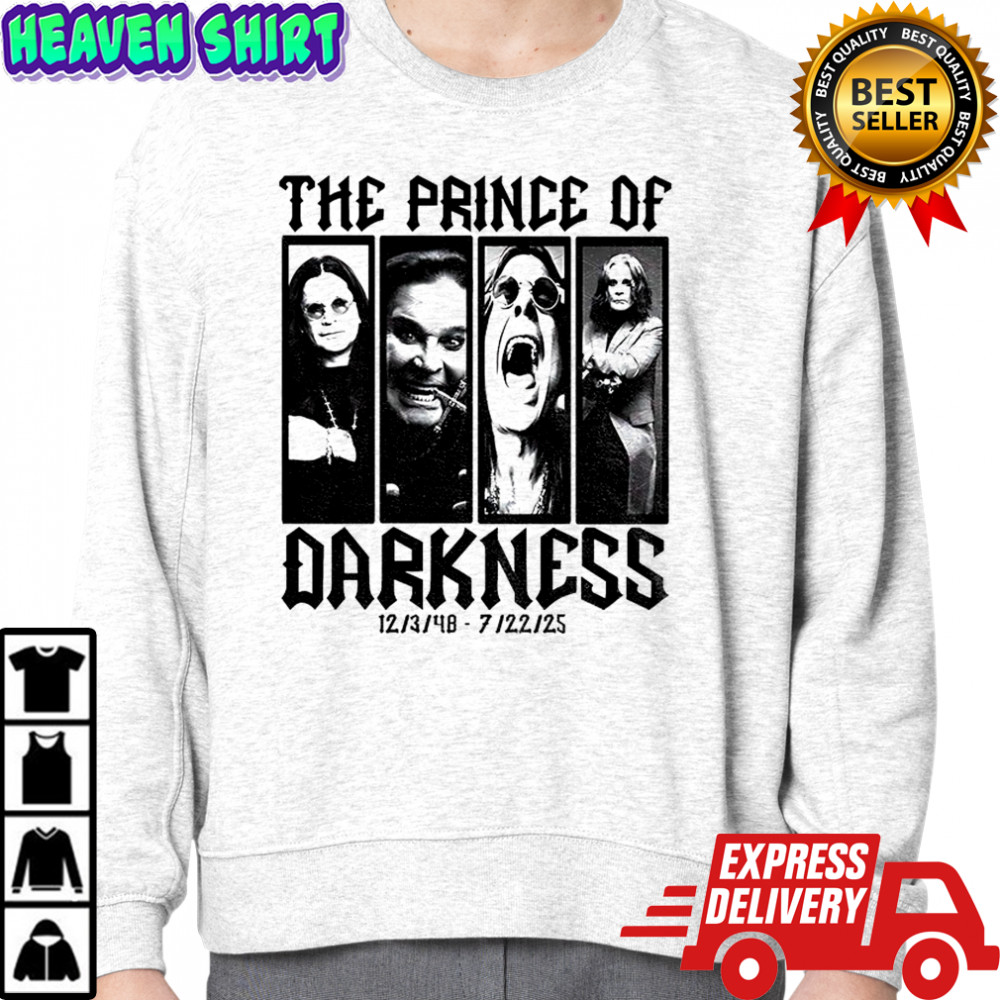 Ozzy Osbourne Prince of Darkness memorial 1948 2025 graphic shirt Sweatshirt