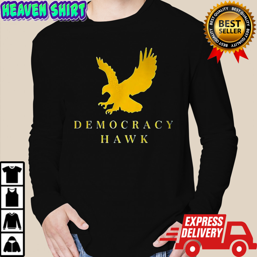Adam Kinzinger Democracy Hawk eagle shirt Long Sleeved