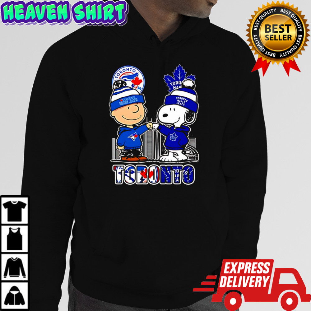 Charlie Brown and Snoopy x Toronto Blue Jays and Toronto Maple Leafs shirt Hoodie
