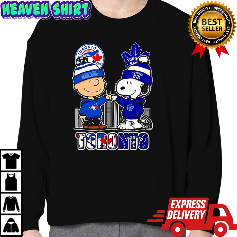Charlie Brown and Snoopy x Toronto Blue Jays and Toronto Maple Leafs shirt Sweatshirt