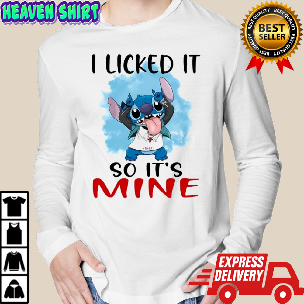 Stitch Hellfire Club i licked it so it’s mine shirt Long Sleeved