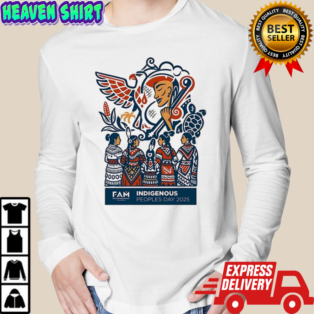 Celebrate Indigenous Peoples Day 2025 graphic shirt Long Sleeved