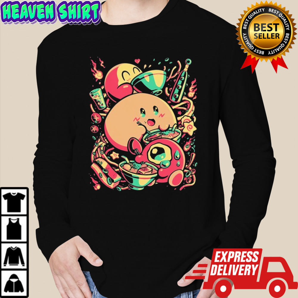 Kirby Spicy Ramen T-shirt Long Sleeved