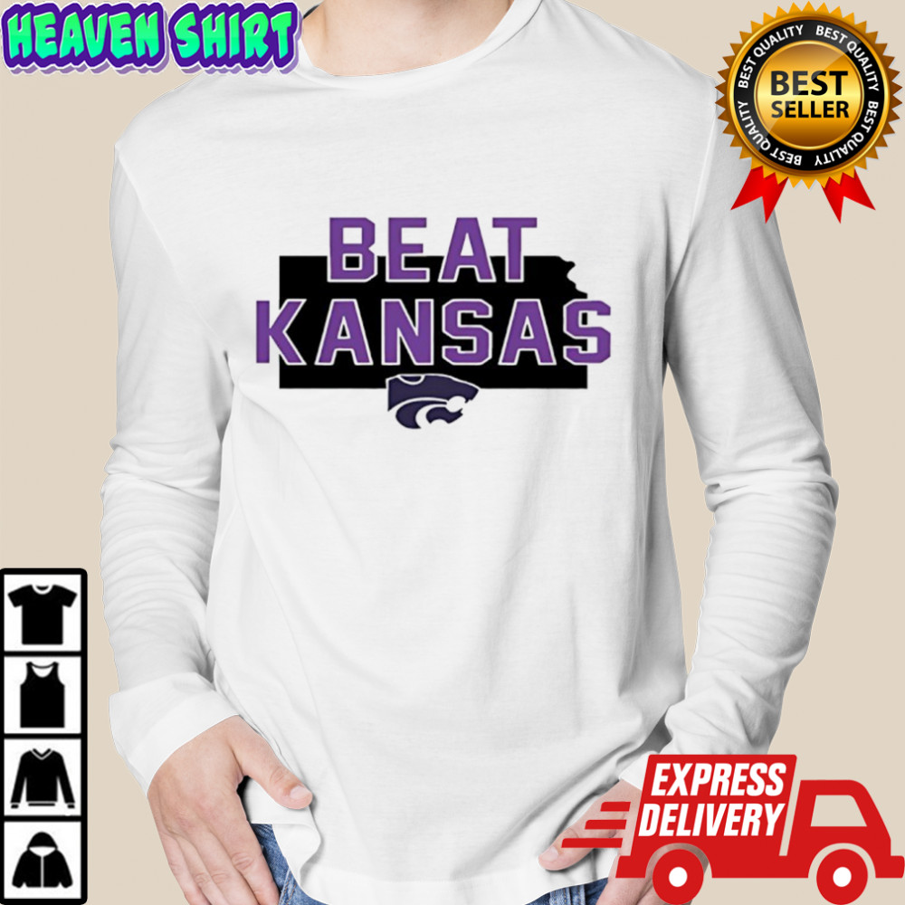 K-State Beat Kansas logo shirt Long Sleeved