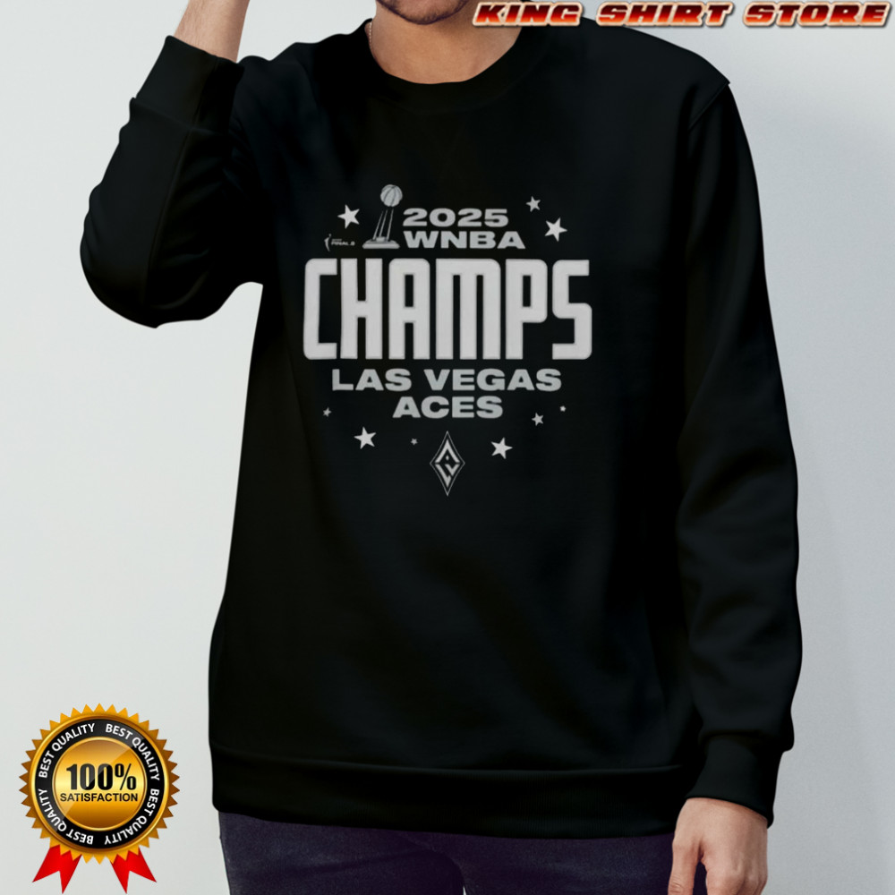 Las Vegas Aces 2025 WNBA Finals Champions Victory T-Shirt Sweatshirt