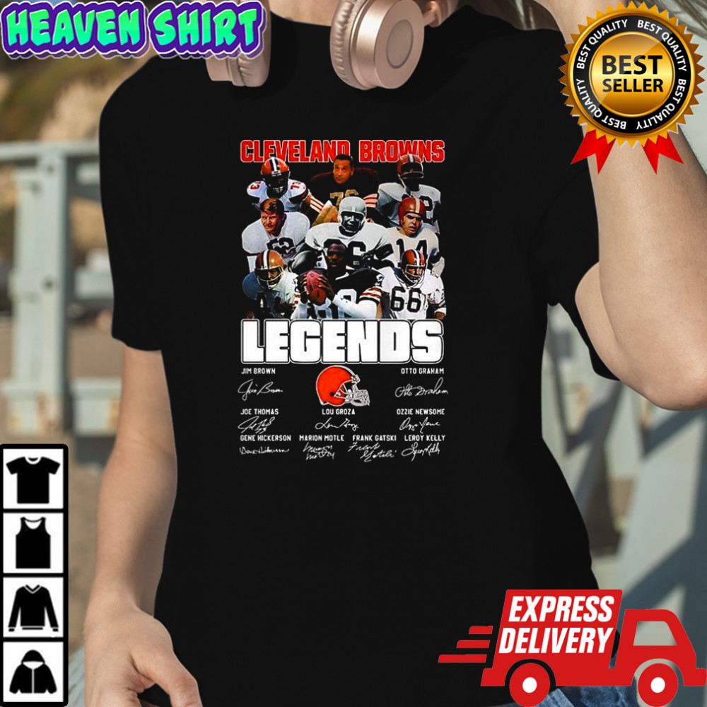 Cleveland Browns Legends vintage signature shirt Women's T-shirt