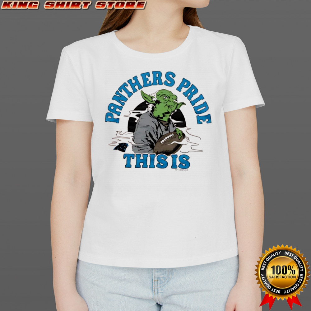 Star Wars x Carolina Panthers Yoda this is Panthers Pride shirt Women's T-shirt