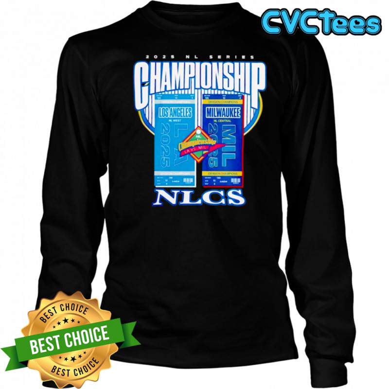 2025 NLCS Los Angeles Dodgers vs Milwaukee Brewers Matchup shirt Long Sleeved