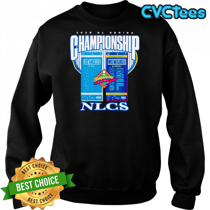 2025 NLCS Los Angeles Dodgers vs Milwaukee Brewers Matchup shirt Sweatshirt