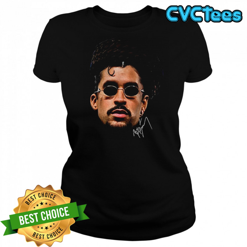 Bad Bunny big face fan inspired signature shirt Women's T-shirt