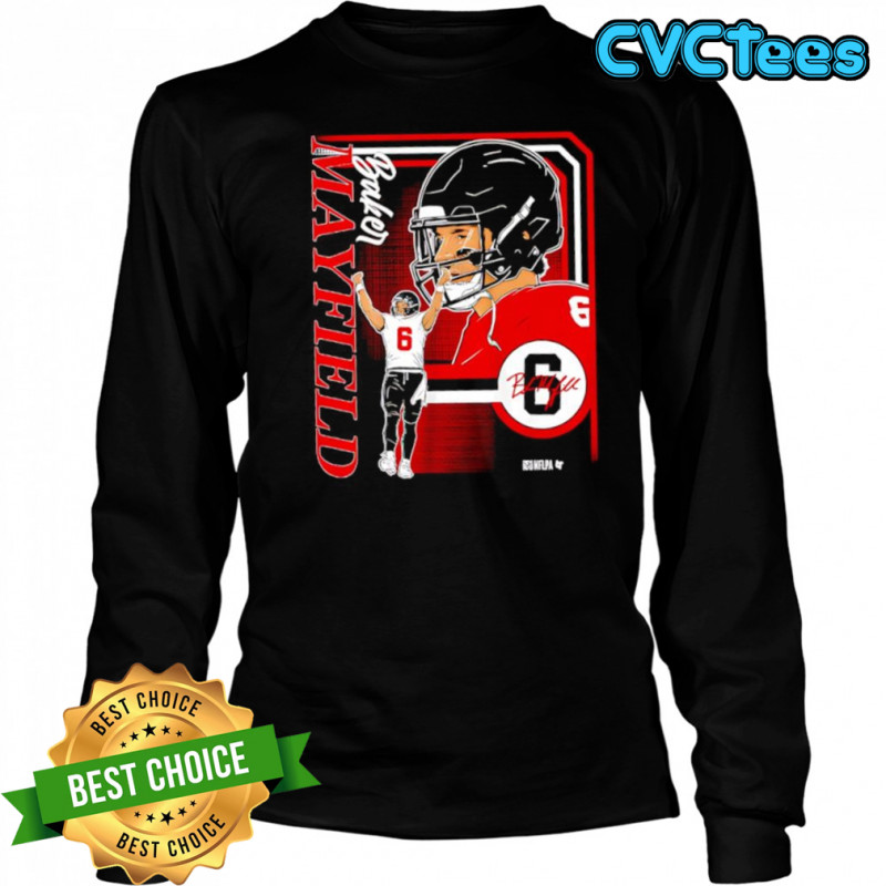 Baker Mayfield Tampa Bay Retro Baller Collage Frame signature shirt Long Sleeved