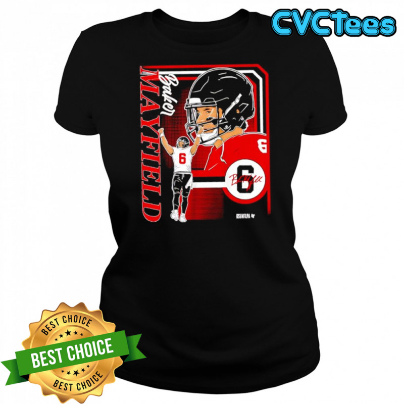 Baker Mayfield Tampa Bay Retro Baller Collage Frame signature shirt Women's T-shirt