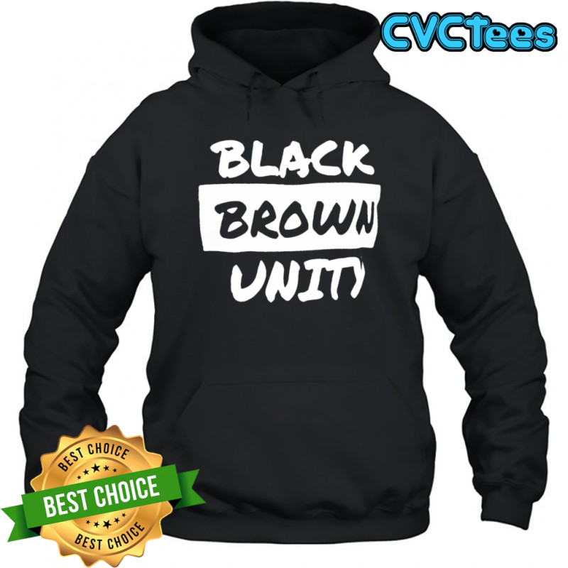 Black brown unity shirt Hoodie