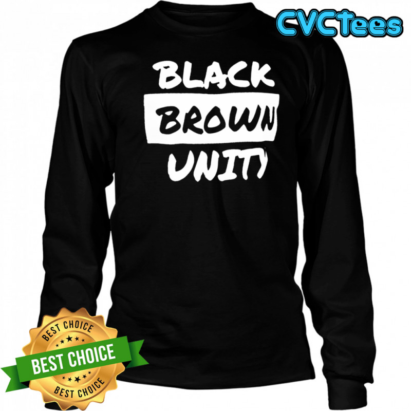 Black brown unity shirt Long Sleeved
