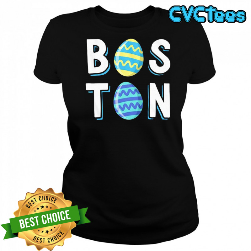 Boston stacked easter eggs shirt Women's T-shirt