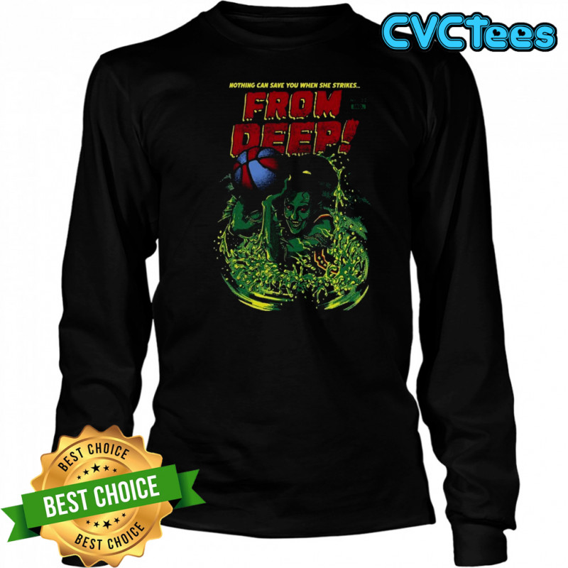 Caitlin Clark Nothing Can Save You When She Strikes From Deep T-shirt Long Sleeved